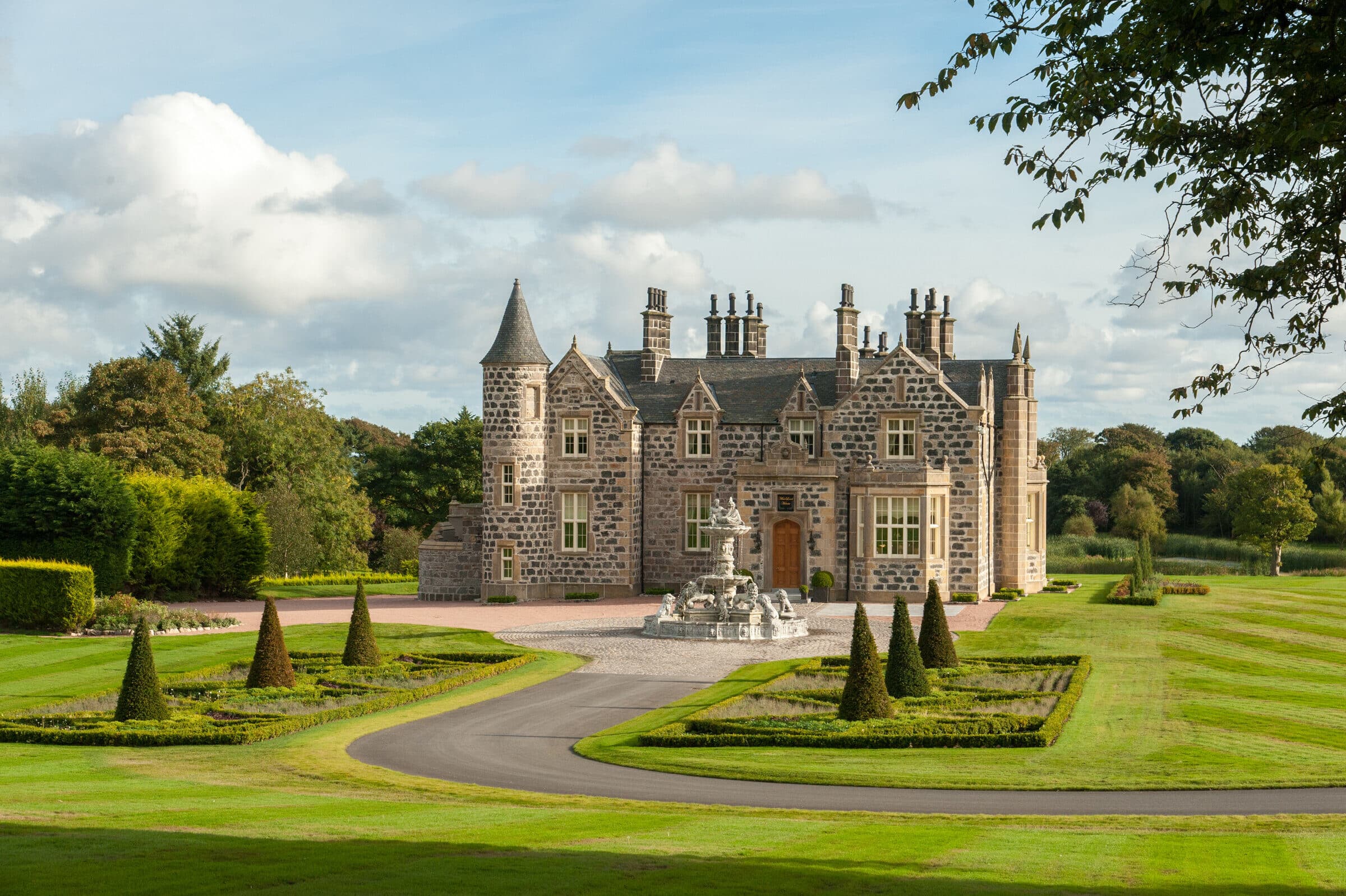 MacLeod House & Lodge — the on-site 5-star Scottish baronial mansion at Trump Aberdeen