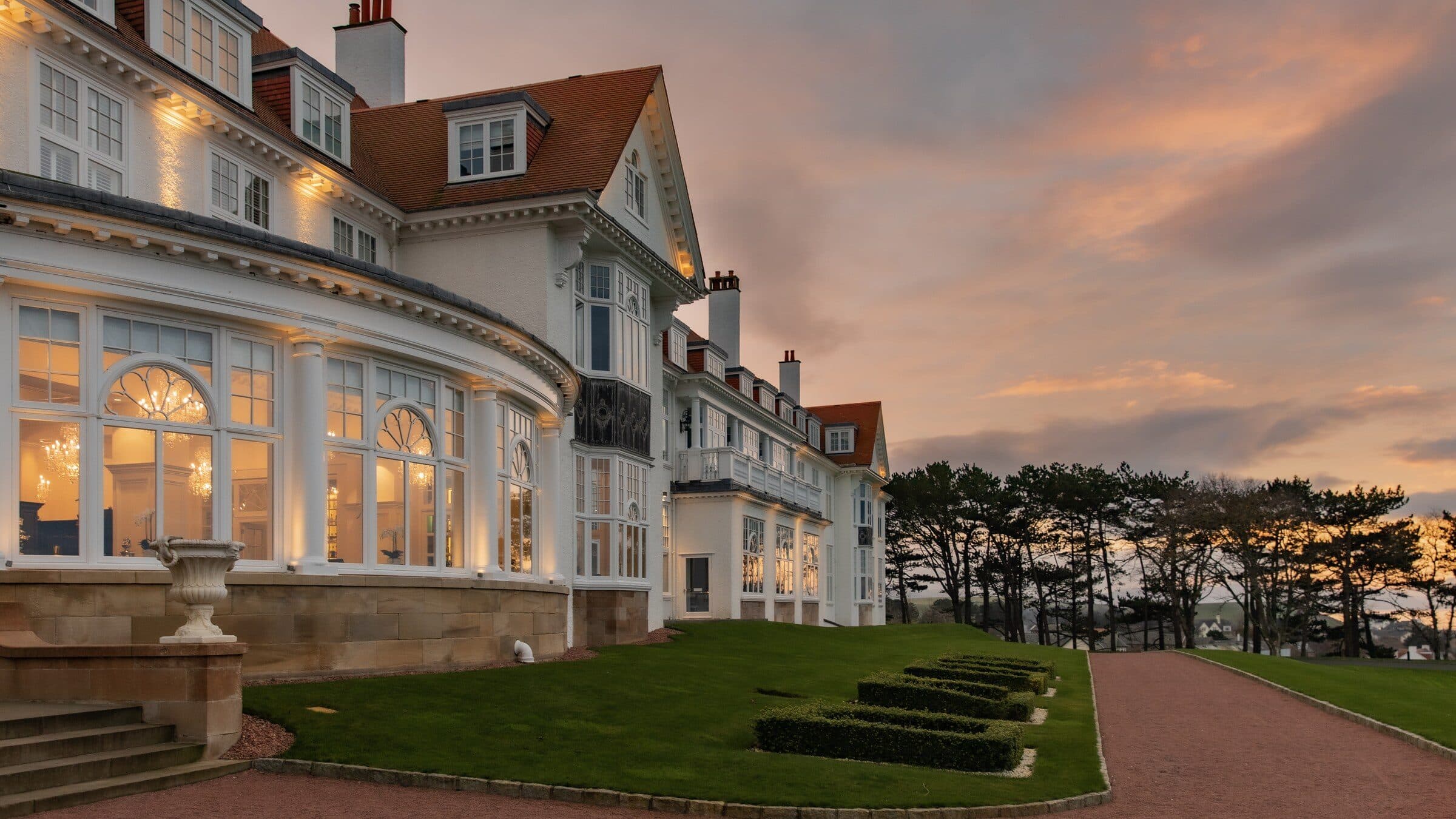 Trump Turnberry — the Grand Tea Lounge, with the original 1906 ceilings by James Miller