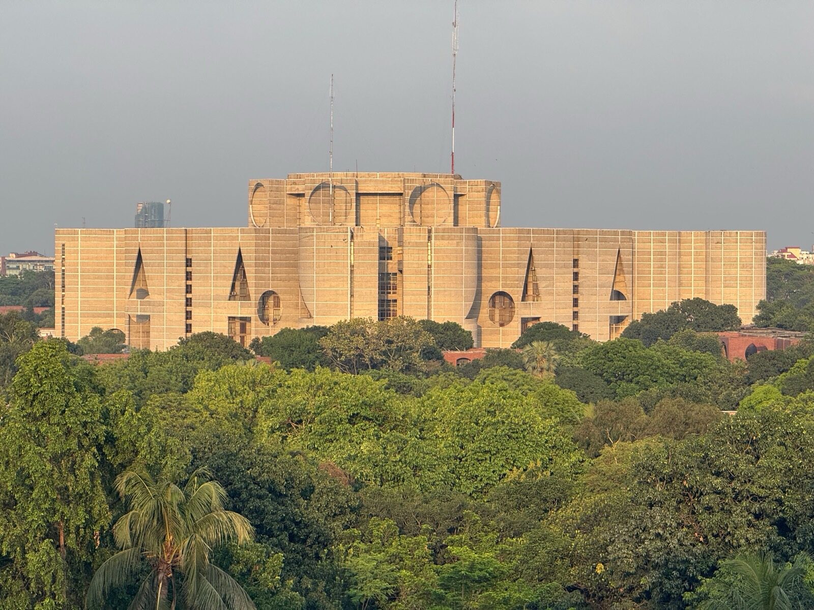 Jatiya Sangsad Bhaban — Louis Kahn's National Parliament House, Dhaka.