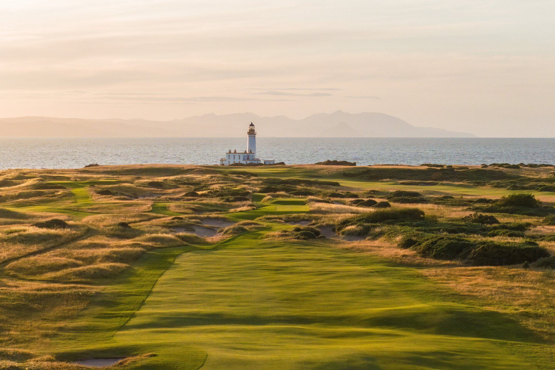 Trump Turnberry: the lighthouse above the links on the Ayrshire coast