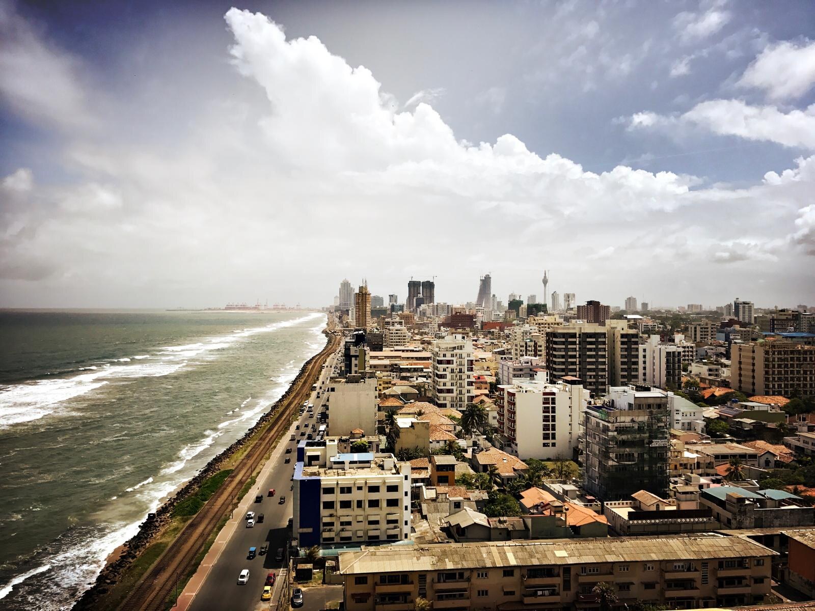 Galle Face Green at sunset, the long seafront promenade at the heart of Colombo