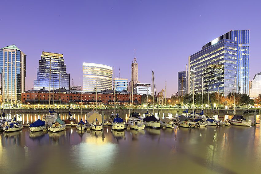 Puerto Madero, Buenos Aires, at dusk