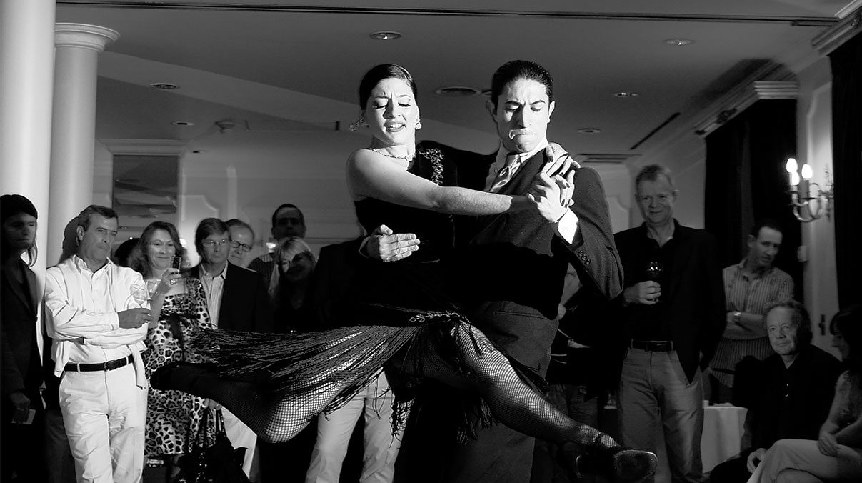 A tango show in Buenos Aires