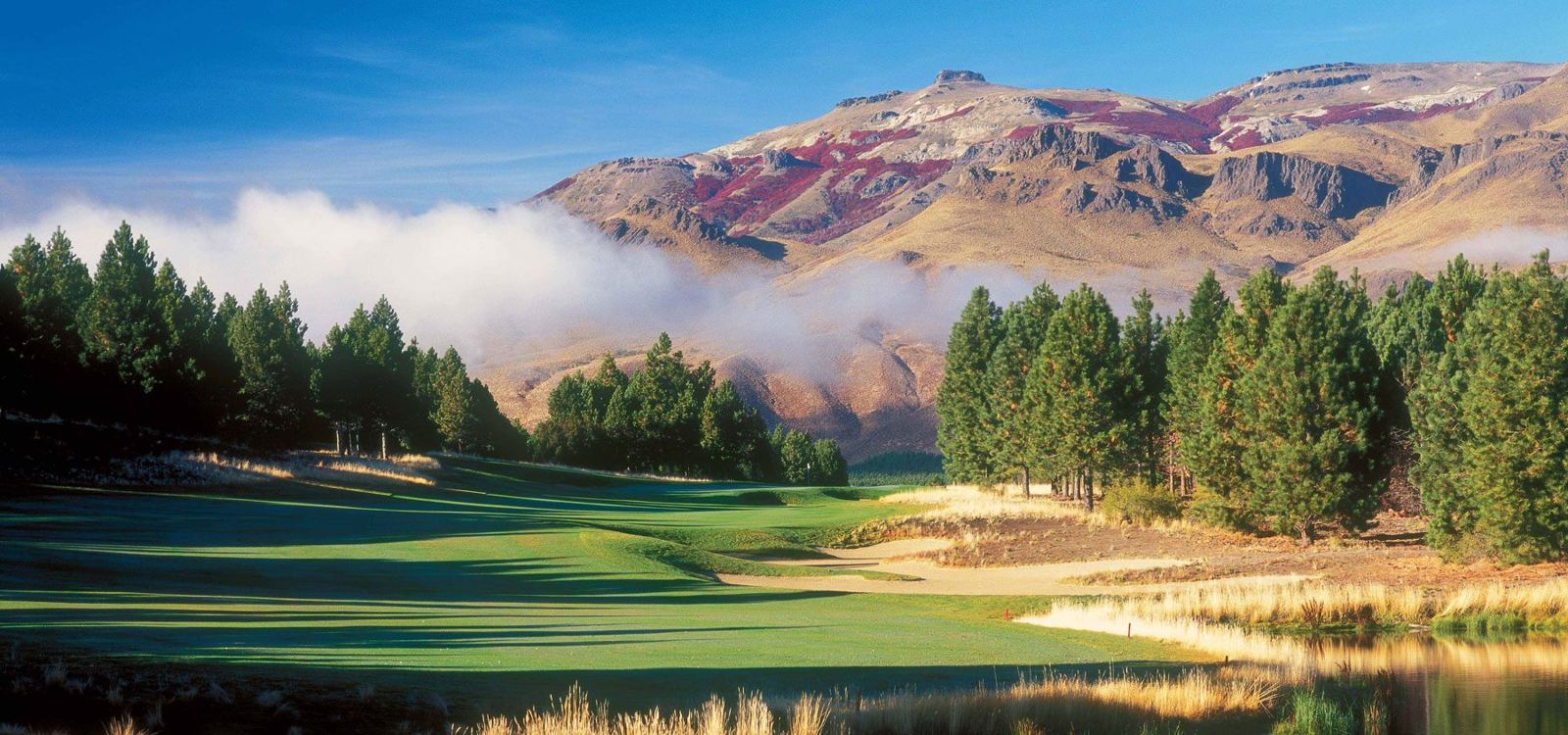 Golf in the mountains of Patagonia, Argentina
