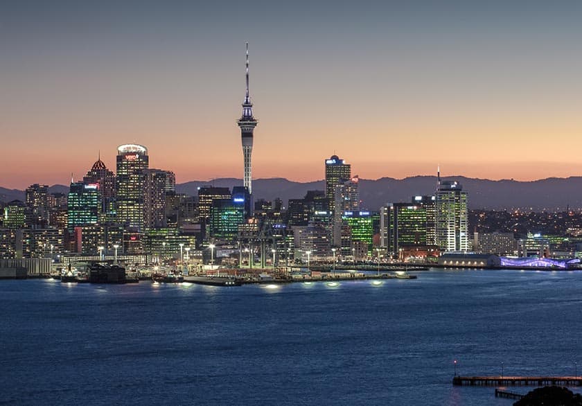 Arrive in Auckland