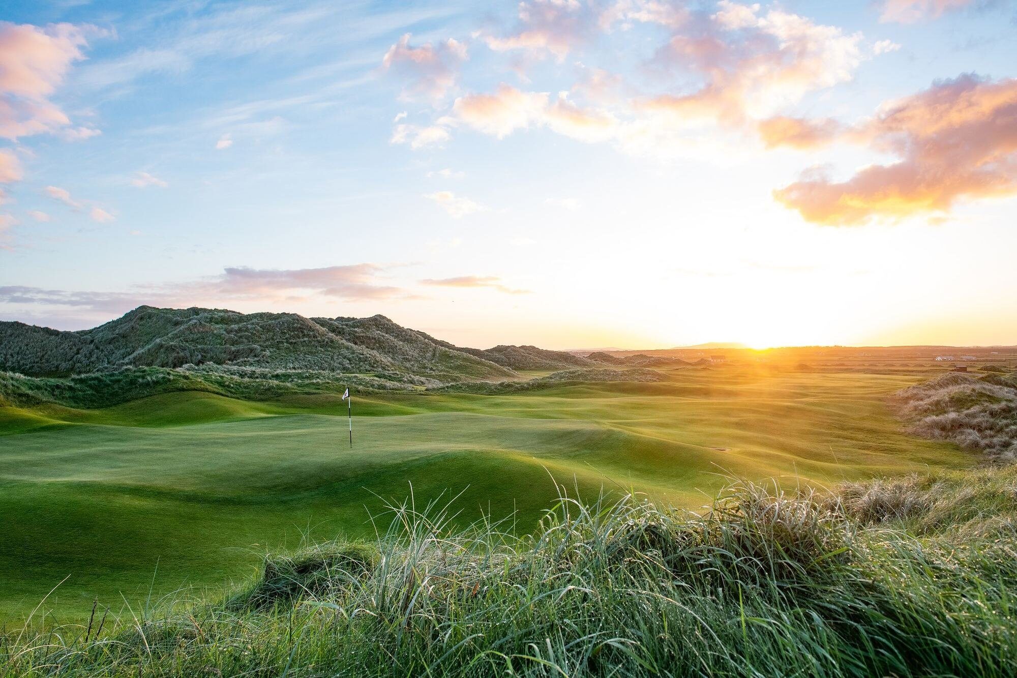 The links at Doonbeg at sunset